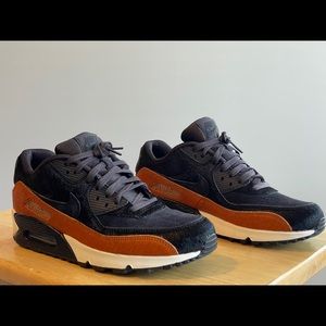 Nike Faux Suede Black and Brown Air Max
